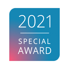 Blue 2021 Special Award logo