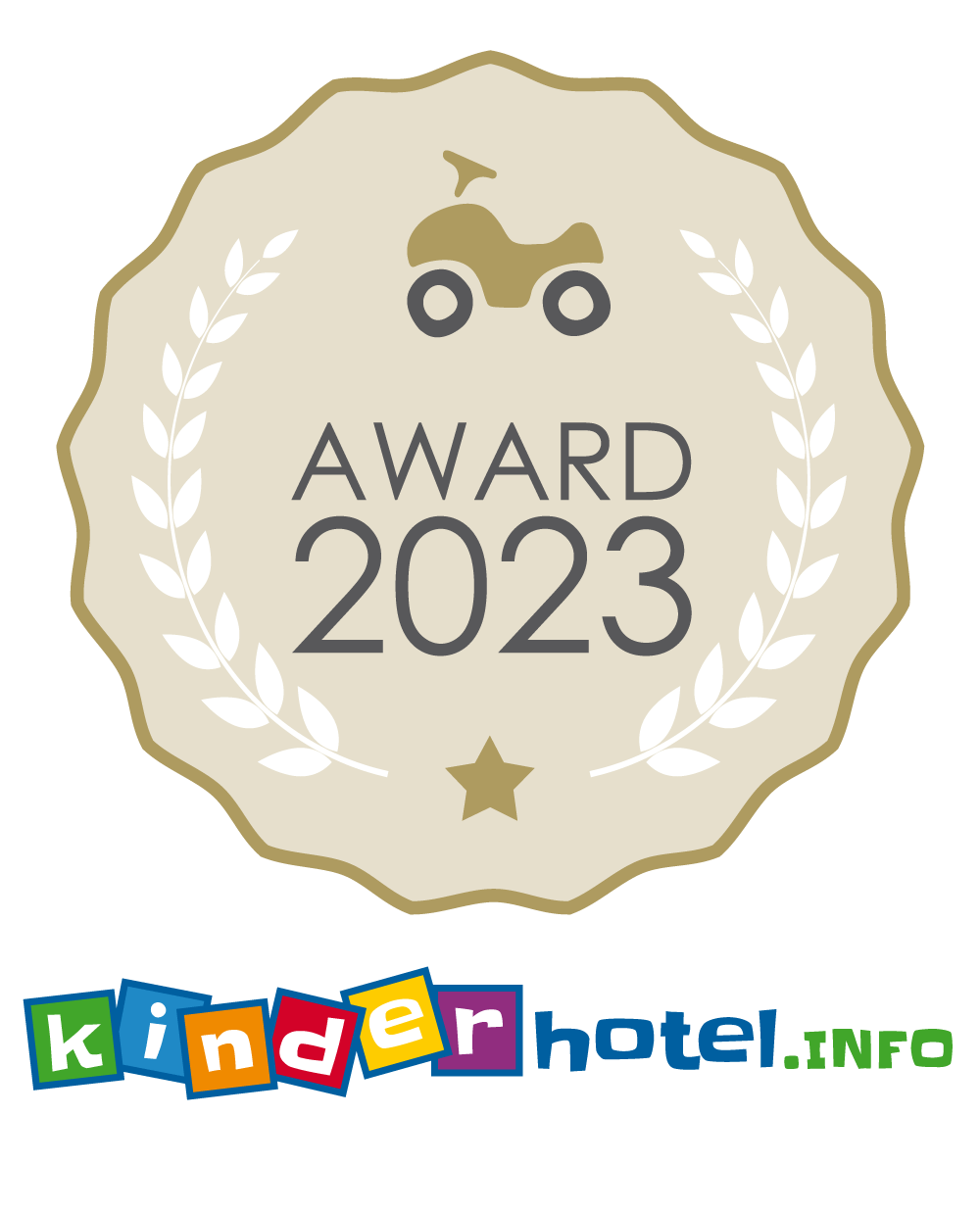 Award 2023 from kinderhotel.info.